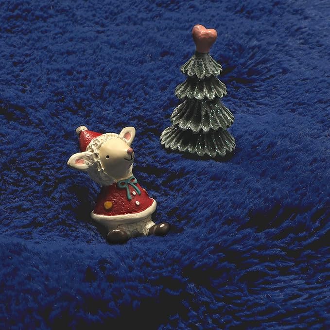 Navy Blue Round Rug 4Ft for Boys Room Bedroom, Washable Circle Area Rugs for Kids Room, Living Room Decor Aesthetic, Fluffy Shag Fur Throw Royal Dark Blue Carpet for Preppy Dorm Playroom Baby Nursery