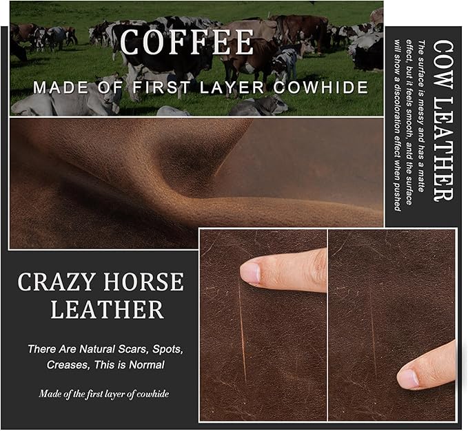 Top Grain Leather Desk Valet Tray Organizer for Man & Woman, Handmade Vintage Design, Foldable Design with Snap Buttons, Desk Organizer for Wallets/Watches/Keys/Coins/Office Supplies, Coffee, Medium