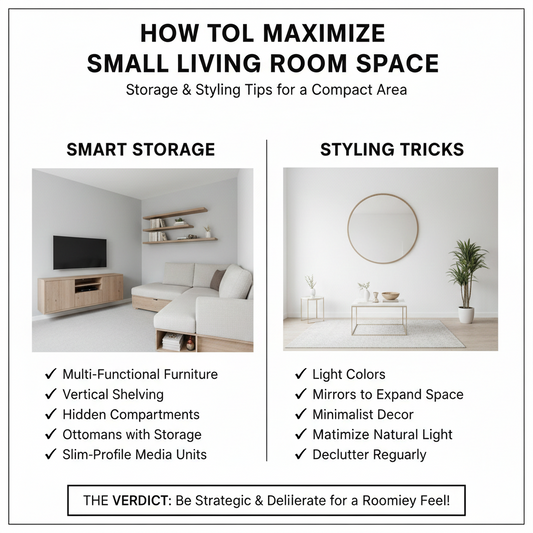 🛋️ How to Maximize Small Living Room Space: Storage and Styling Tips