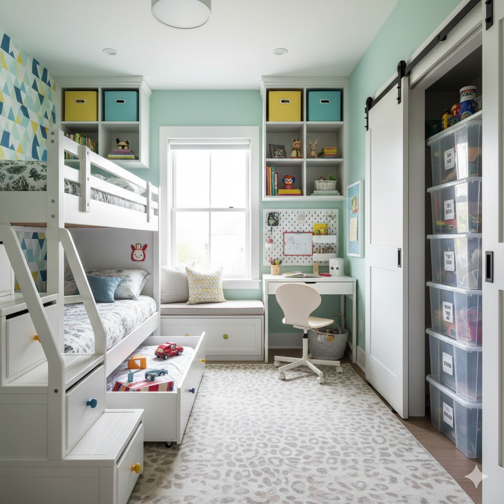 Small Kids Room Ideas: Smart Storage Solutions for Organized Spaces