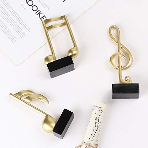 Notakia 3Pcs Music Decorations for Home Gold Music Note Decor for Living Room