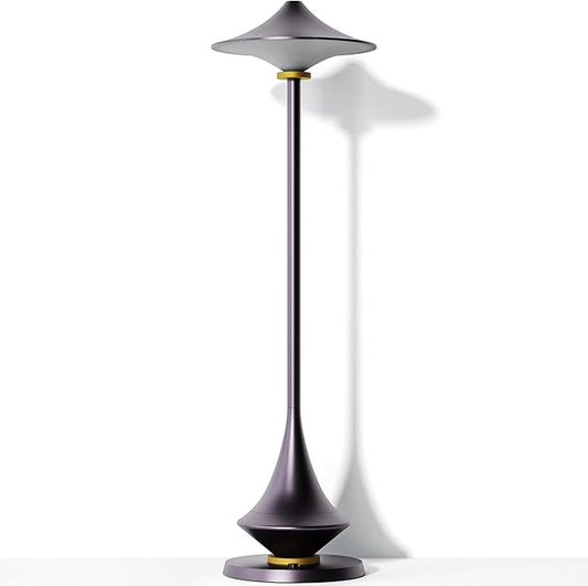 Modern Minimalist Cordless Table Lamp,Rechargeable,Aluminum Alloy Body for Living Room/Bedroom/Kitchen/Outside(Nebula Purple 1 Pack)