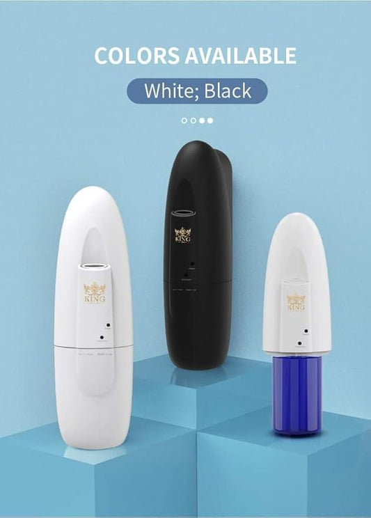 Diffuser Up to 500 Sq.FT Coverage-Nanotechnology Plug in Oil Diffuser Essential Oils (Bluetooth)-for Home and Office-Wall Silent & Waterless Oil Diffuser (Black and White)