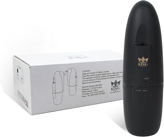 Diffuser Up to 500 Sq.FT Coverage-Nanotechnology Plug in Oil Diffuser Essential Oils (Bluetooth)-for Home and Office-Wall Silent & Waterless Oil Diffuser (Black)