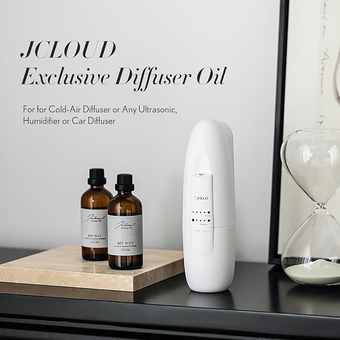 JCLOUD My Way Essential Oil for Diffuser - Hotel Diffuser Oil & Home Luxury Scents – Pure Aromatherapy Diffuser Oil with Bergamot, Tuberose & Vanilla, Natural & Pet Safe – 100mL