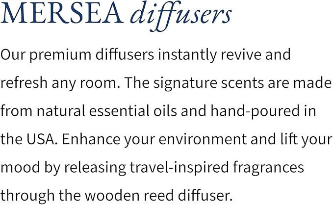 MERSEA Summer in Provence Reed Diffuser, Scented Glass Oil Diffuser (3.4 fl oz)