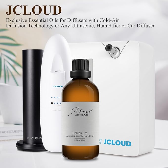 JCLOUD Golden Era Essential Oil Inspired by InterContinental Hotel | Hotel Scent - Pure Aromatherapy Diffuser Oil with Amber and Neroli Oil, Home Luxury & Hotel Scents for Diffuser - 100mL