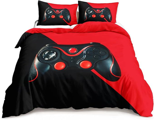 HOSIMA Gaming Bedding Game Gamepad and Gamer Bedding Sets for boys Used to Gamer Room Decor Full Size(No Comforter)