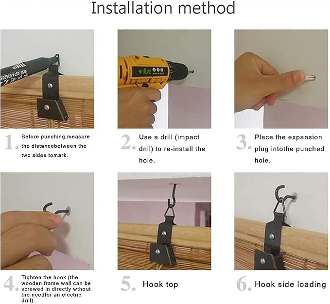 XIUXIU Bamboo Roller Shades Roman Shades for Window Roll Up Blinds for Home Light Filtering Indoor Outdoor Patio G71 W x 48" H