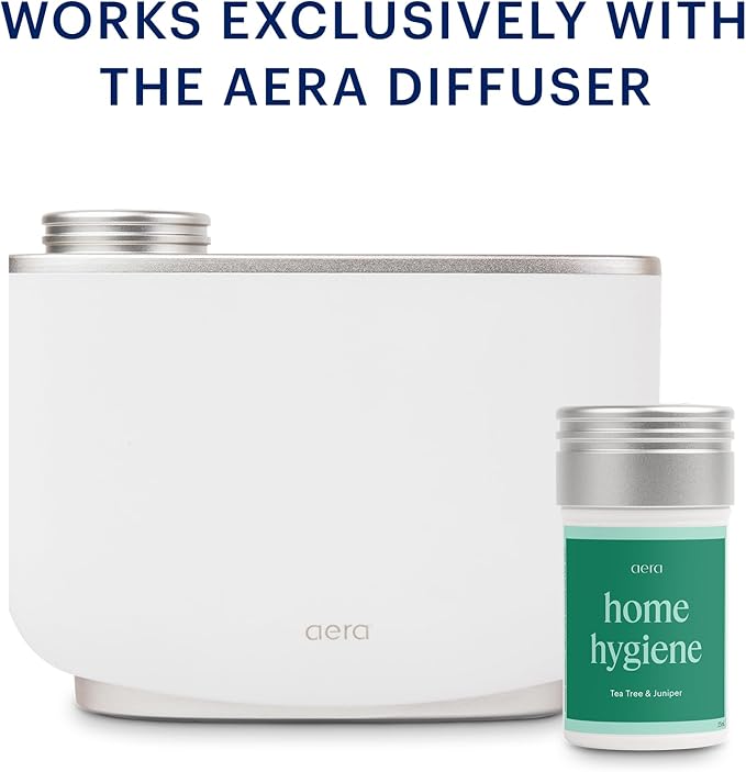 Aera Home Hygiene Tea Tree and Juniper - Essential Oil for Home - Calming Fragrance - Notes of Tea Tree, Juniper and Sage Essential Oils - Scent Refill-Works with The Aera Diffuser