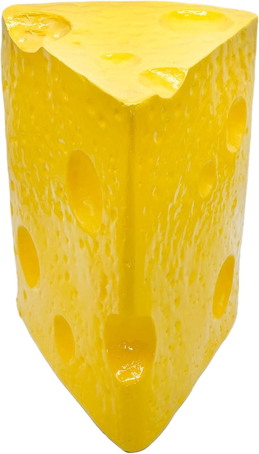 Galt International 18" Yellow Cheese Wedge Stool Side Table Home Decor Plant Stand Garden Indoor Outdoor Decorations