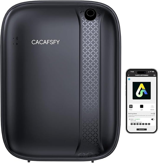 Waterless Diffuser, Hotel Scent Diffuser-Smart APP Control-400mL Capacity Up to 2000 Sq.Ft.-Cold Air Tech, Scent Diffusers for Home,Aromatherapy,Large Room,Spa,Commercial-Black Essential Oil Diffuser