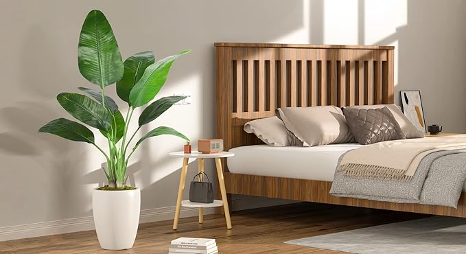 Artificial Bird of Paradise - Fake Plants Indoor Faux Tropical Palm Potted Dypsis Lutescens for Home Office Decor Housewarming (4FT-1Pack)