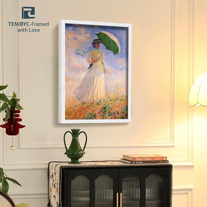 20x28 Picture Frame 4 Pack - White Solid Wood Poster Photo Frame - Woodgrain Series - Room, Office, Gallery, Studio Display - Wall Hanging