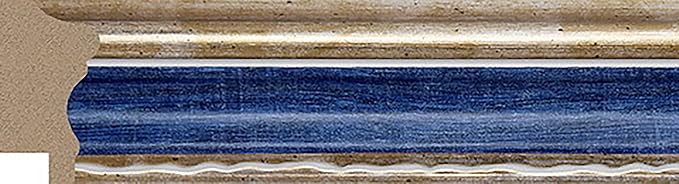 20 x 26 Frame 1-9/16" 20x26 Blue Gold Frame.20x26 Poster Frame.20 x 26 Picture Frames for Wall Mounting.Large Ornate 26x20 Canvas Oil Painting Frames Gothic Vintage Antique Luxury 3069.Baroque Wood Alternative-Polystyrene for Photo,Diploma,Puzzle,TV