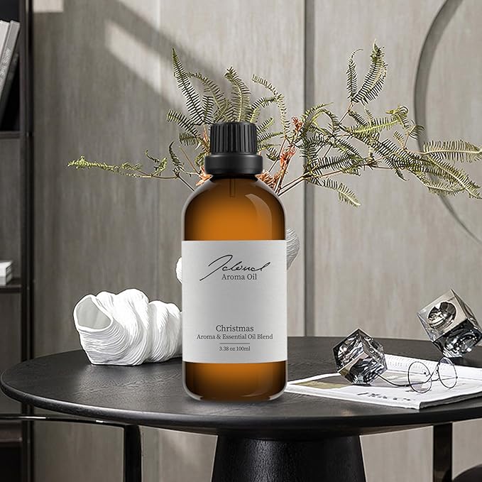 JCLOUD Christmas Essential Oil for Scent Air Machine | Hotel Scent - Pure Aromatherapy Diffuser Oil with Iris Root, Honeysuckle and Sandalwood, Home Luxury & Hotel Scents for Diffusers - 100mL