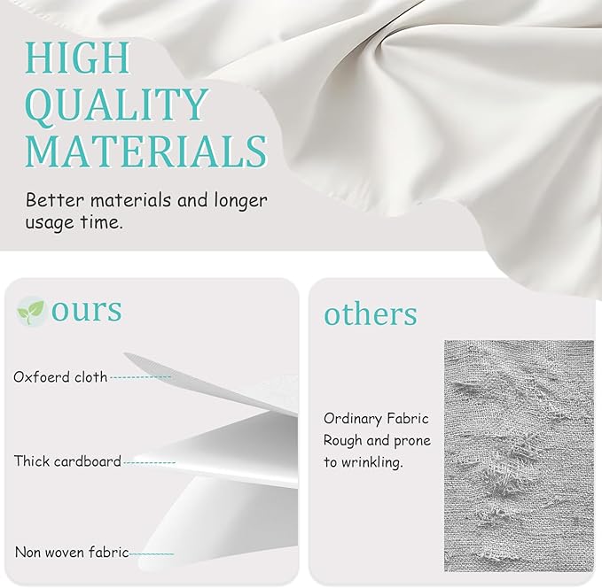 Foldable Storage Bin, Cube Organizer Basket with Flip-Top Lid and 2 Handles, Decorative Boxes for Shelves with Cover for Clothes, Towels, Blanket, 4 Pack, White, 13 x 9 x 7.9 In, XSNY12WM-4