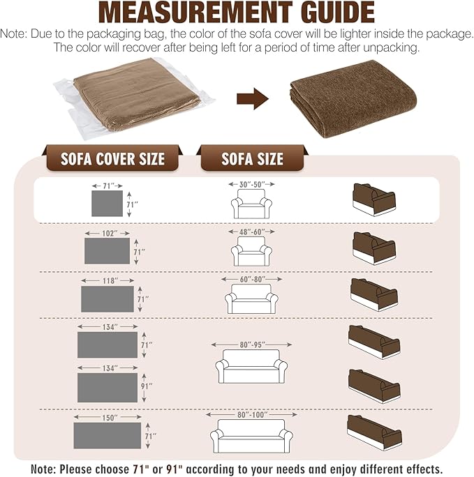 KinCam Couch Covers Washable Oversized Chair Cover Armchair Cover for Dogs Tassel Recliner Chair Sofa Cover Blanket Pet Friendly Soft and Durable for Most Furniture (71" x 71", Dark Coffee)