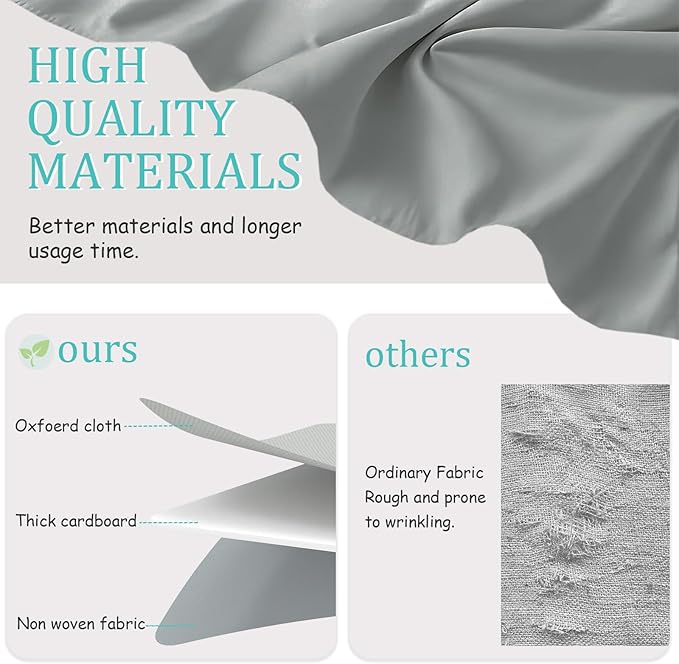 Foldable Storage Bin, Cube Organizer Basket with Flip-Top Lid and 2 Handles, Decorative Boxes for Shelves with Cover for Clothes, Towels, Blanket, 4 Pack, Grey, 13 x 9 x 7.9 In, XSNY12GM-4