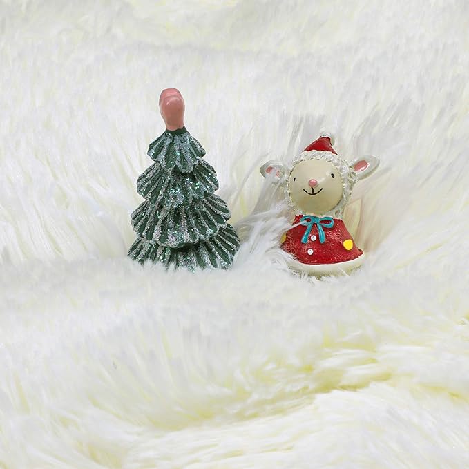 Amdrebio Ivory White Round Circle Rug 6Ft for Kids Bedroom Aesthetic, Big Washable Fluffy Fuzzy Area Rugs for Living Room, Circular Plush Soft Shaggy Cream Carpet for Baby Nursery Teen Girls Boys