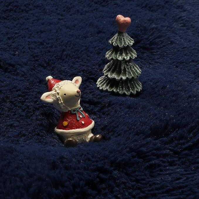 Dark Navy Round Rug 6Ft for Living Room Boys Bedroom, Fluffy Furry Fuzzy Plush Circle Area Rugs for Kids Room Decor Aesthetic, Indigo Shag Cool Dark Blue Carpet for Classroom Teen Dorm Baby Nursery