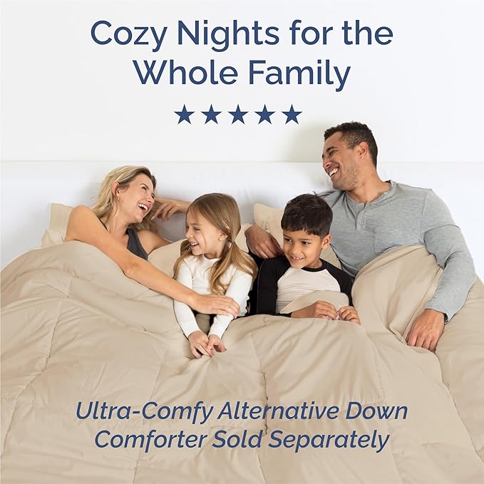 King Size 4 Piece Sheet Set - Comfy Breathable & Cooling Bed Sheets Set - Hotel Luxury Bedding for Women, Men, Kids & Teens - Deep Pockets, Easy Secure Fit, Soft and Wrinkle Free - Oeko-Tex - Cream