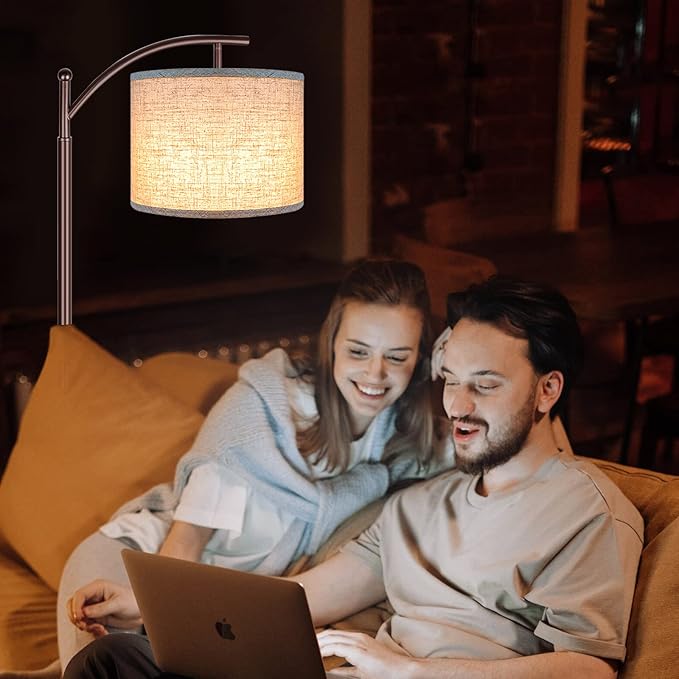 ROTTOGOON Floor Lamp for Living Room, 4 Color Temperature LED Floor Lamp with Remote Control & Foot Switch, LED Bulb Included, Modern Standing Lamp for Bedroom, Study Room, Office - Oil Rubbed Bronze