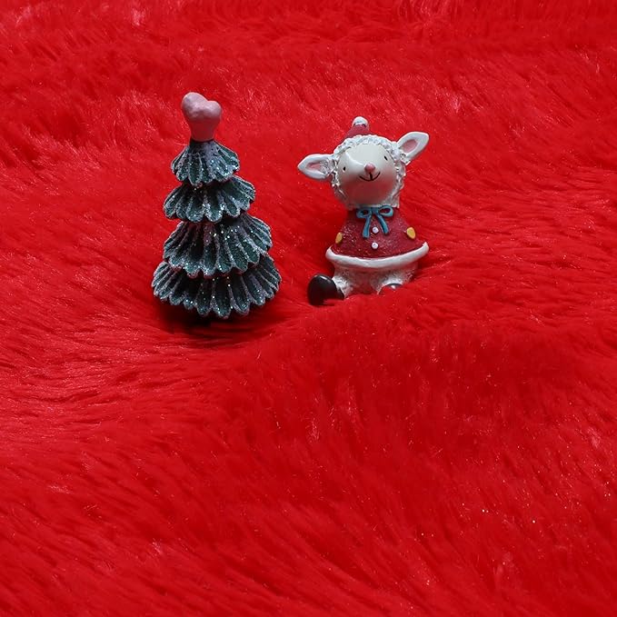 Amdrebio Red Round Rug 5Ft for Boys Bedroom, Fluffy Fuzzy Circle Area Rugs for Kids Room Decor Aesthetic, Plush Shaggy Furry Carpet for Living Room Nursery Dorm Classroom, Shag Baby Teen Christmas Rug