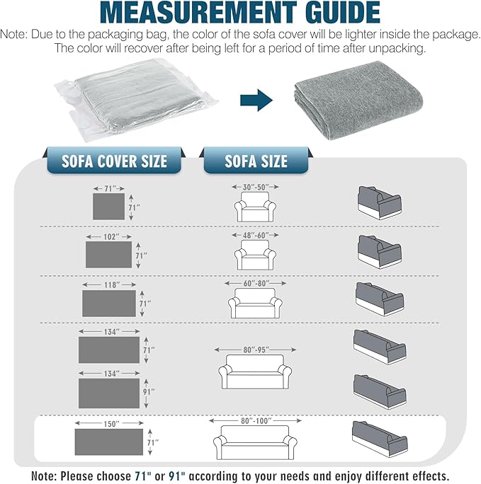 KinCam Couch Covers for 3-4 Cushion Couch Sofa Cover Washable Sectional Couch Cover for Dogs Tassel Sofa Blanket Cover Pet Friendly Soft and Durable for Most Furniture(71" x 150", Grey)