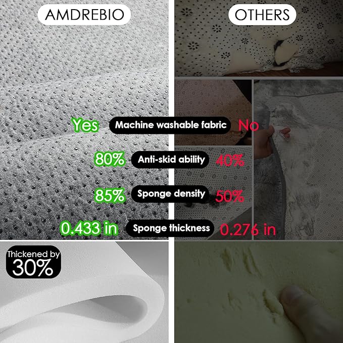 Amdrebio White Fluffy Round Rug 4Ft for Bedroom Aesthetic, Washable Fuzzy Fur Circle Area Rugs for Living Room, Plush Soft Shaggy Carpet for Nursery Dorm, Cute Kids Room Decor for Baby Teen Girls