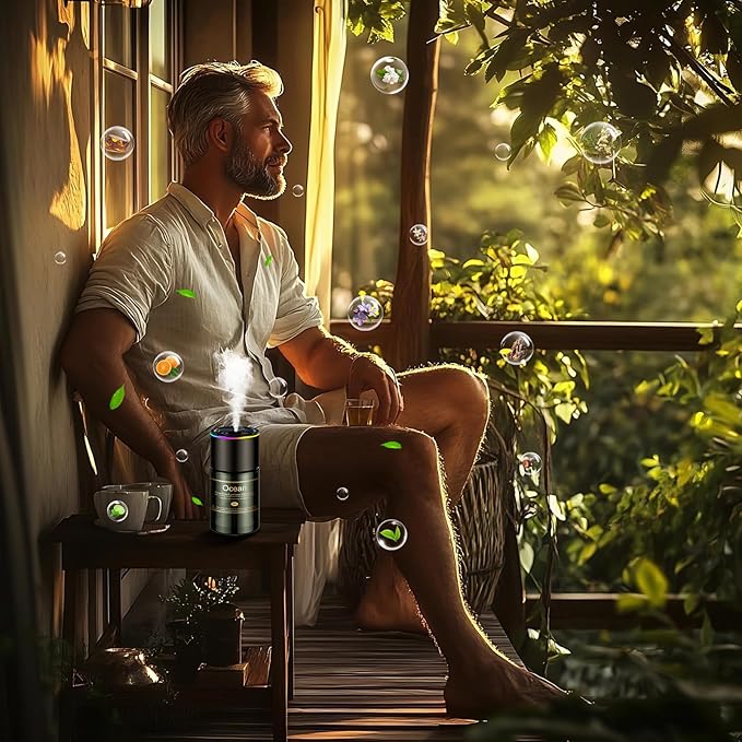 Car Air Freshener Refill for Men & Women 6.09 FL OZ /180ML-9 Month Gardenia Scent Essential Oil Perfume, Essential Oil Made of Natural Plant Extracts, Compatible with Car Diffusers for Home/Office