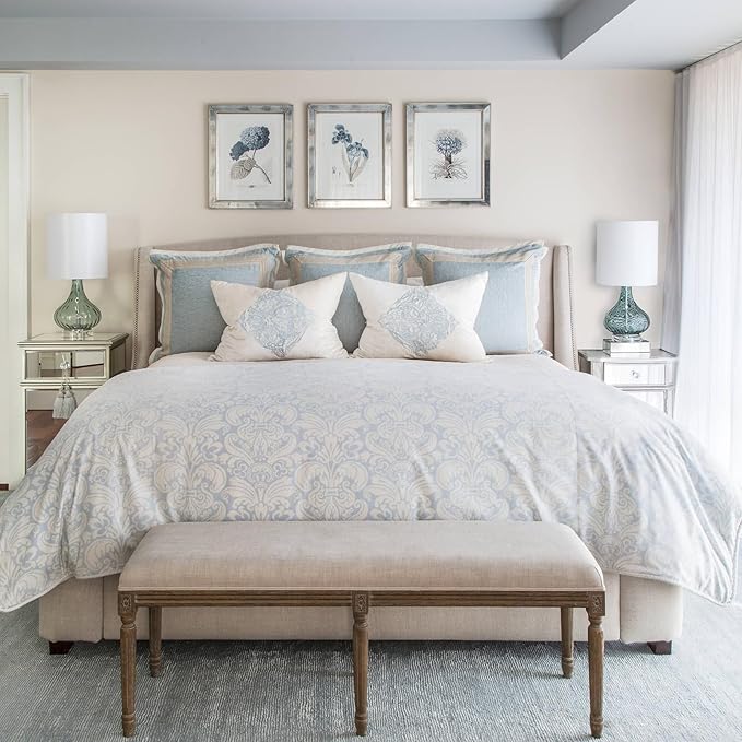 White 8" W x 9" H Drum Lampshades, No Assembly Required, Fabric Lampshade for Table Lamp, Bedside Lamp, Floor Lamp, Metal Spider Fitter