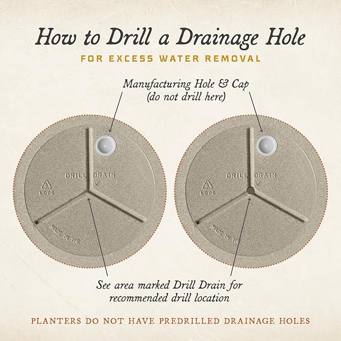 ARBORA 19" Whiskey Barrel Polyresin Indoor and Outdoor Planter with Textured Wood Finish - Durable, Weatherproof, Lightweight, Large Plant Pot for Patio, Garden, Deck, Entryway