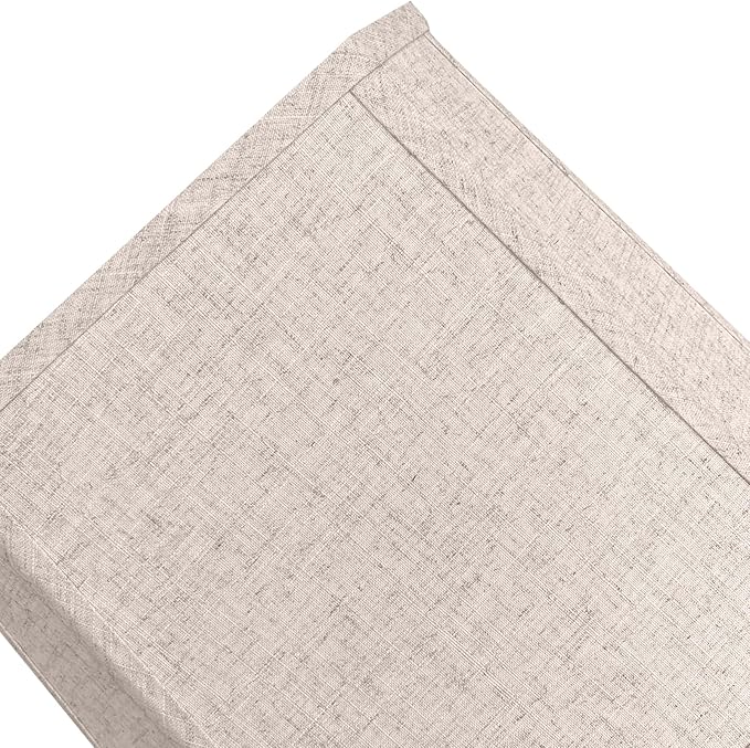 TOOTOO STAR Square cut corner lampshade, 10x13x10.5 inch medium table lamp shade floor lamp Beige Lamp shades Natural Linen Hand Crafted, Easy Assembly Required