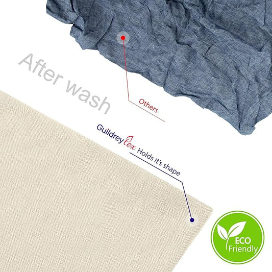 Table Placemats, Machine Washable, Non-Wrinkle Linen Texture Farmhouse Modern Dining Table Mats Set of 4, Beige